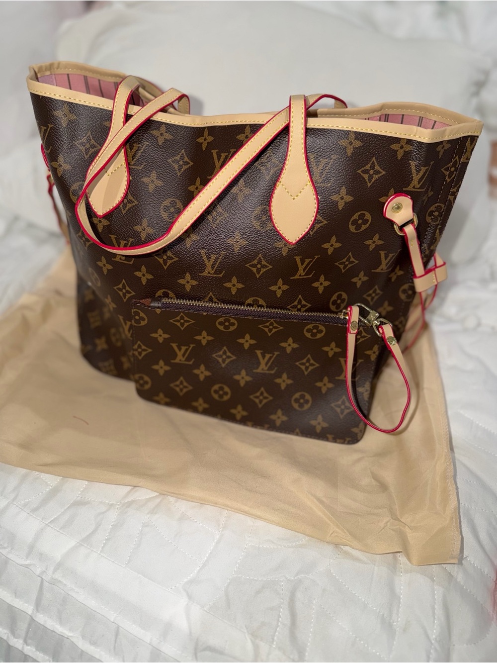 Fashion Tote with Natural Vachetta and Trim